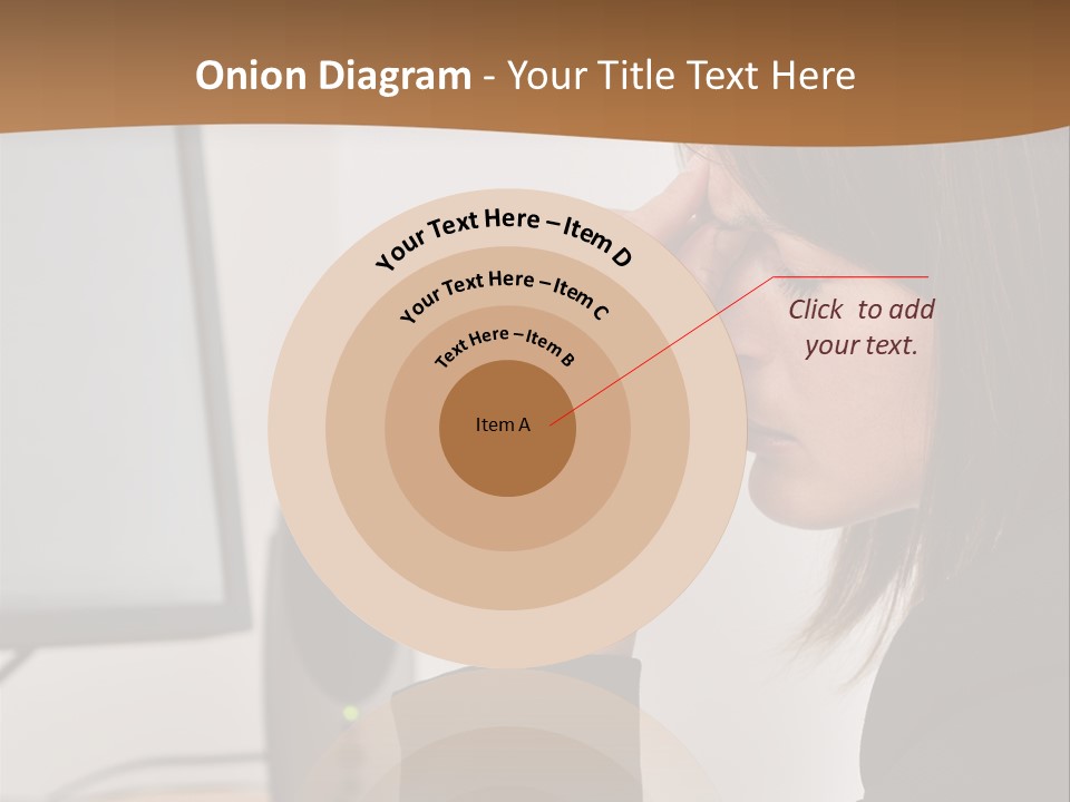Female File Table PowerPoint Template
