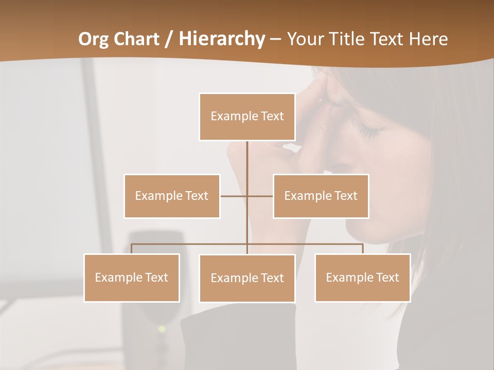 Female File Table PowerPoint Template