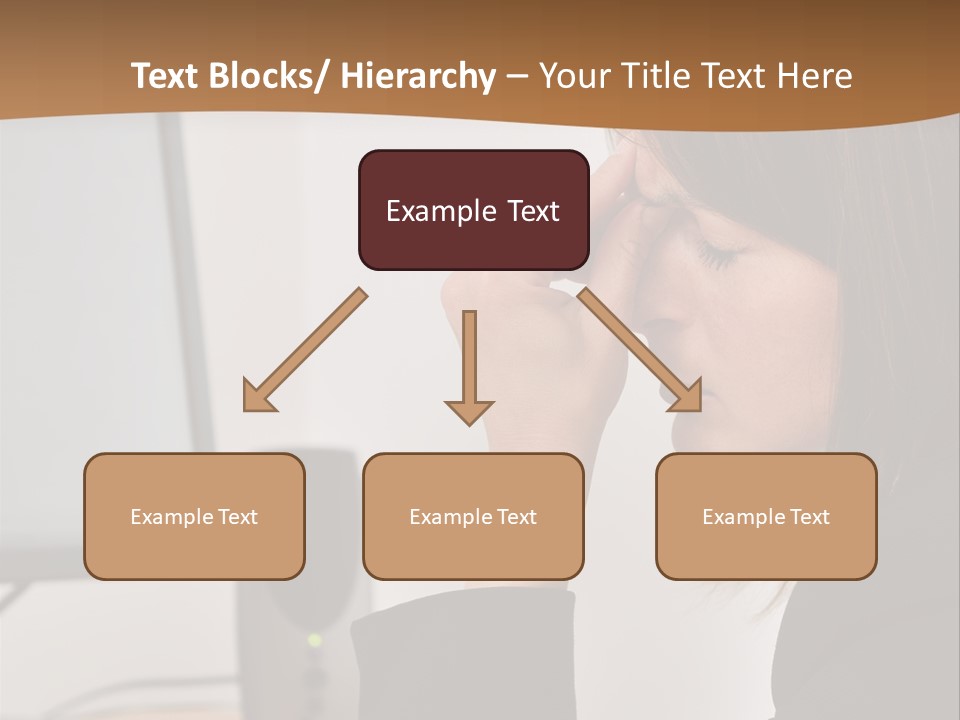 Female File Table PowerPoint Template