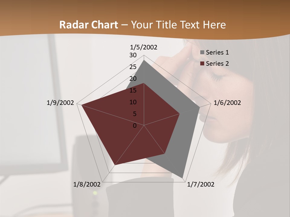 Female File Table PowerPoint Template