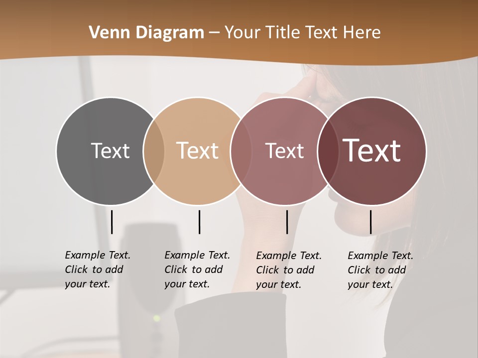 Female File Table PowerPoint Template