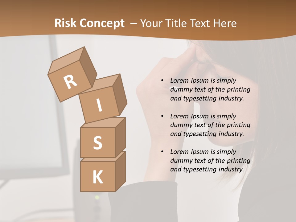 Female File Table PowerPoint Template