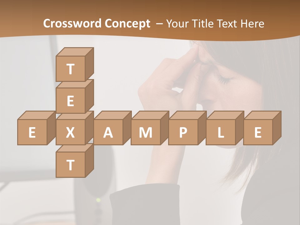 Female File Table PowerPoint Template