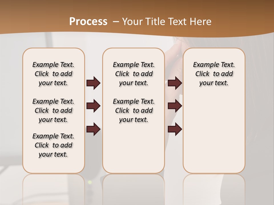 Female File Table PowerPoint Template
