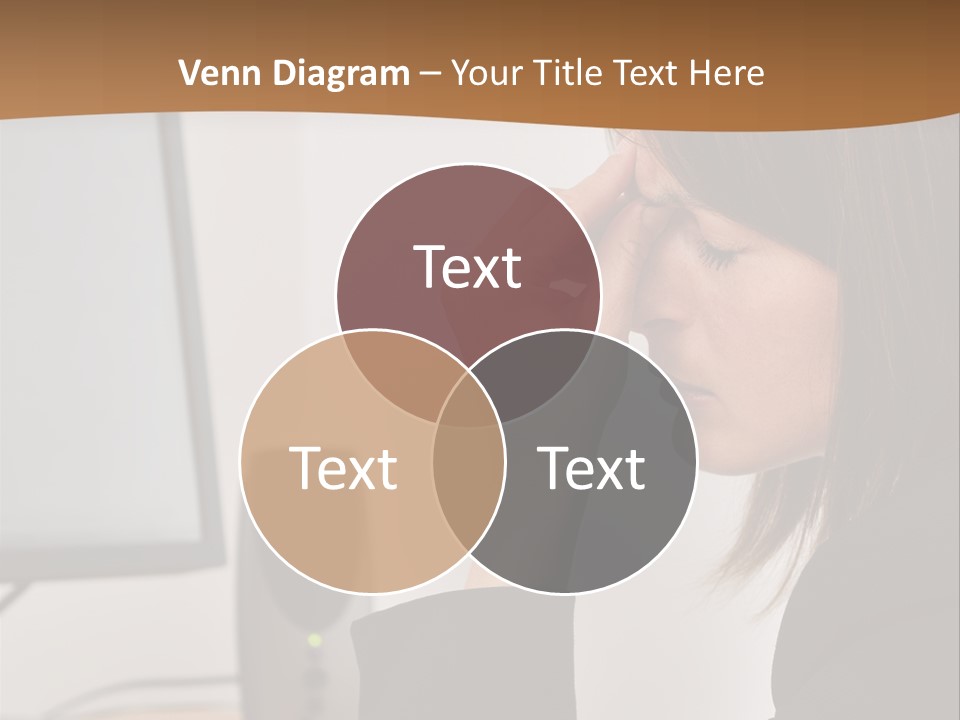 Female File Table PowerPoint Template