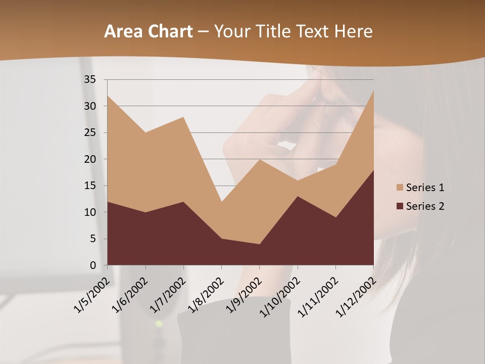 Female File Table PowerPoint Template