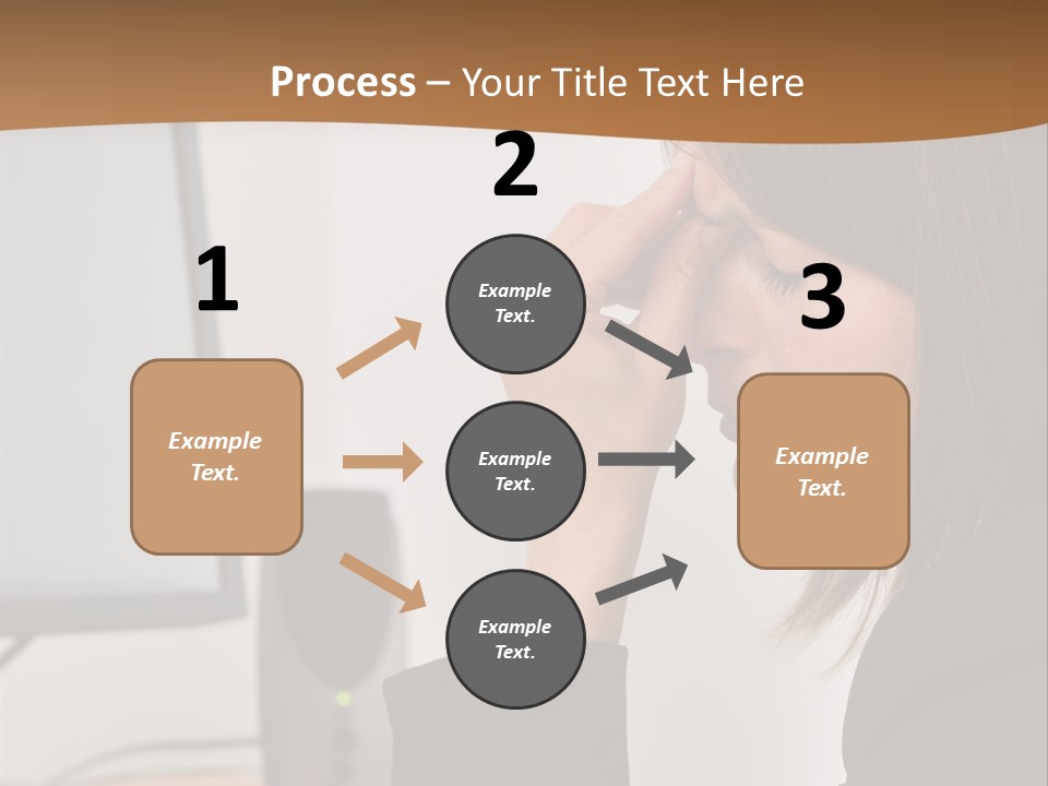 Female File Table PowerPoint Template