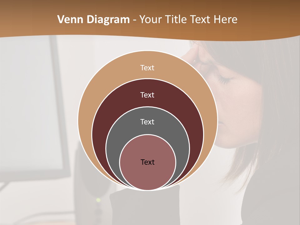 Female File Table PowerPoint Template