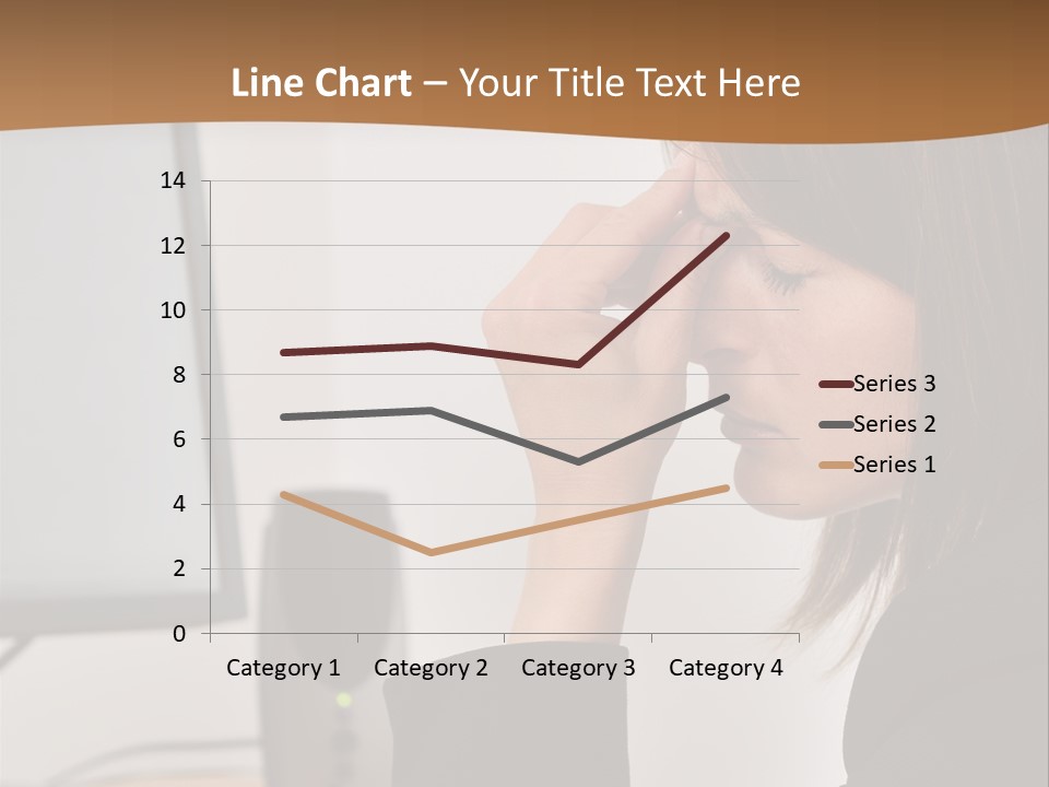 Female File Table PowerPoint Template