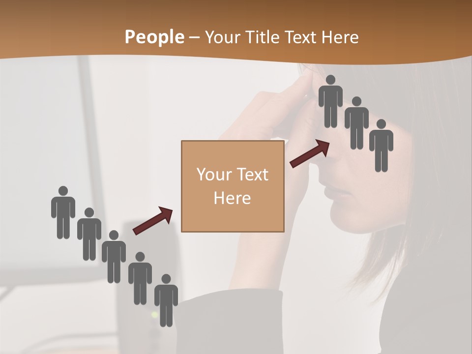 Female File Table PowerPoint Template