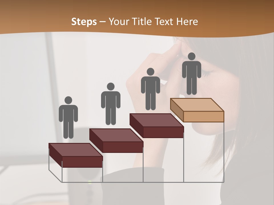 Female File Table PowerPoint Template