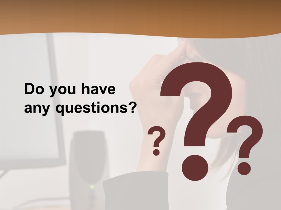 Female File Table PowerPoint Template