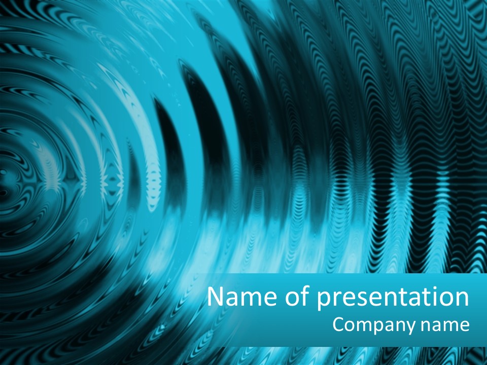 Undulate Resonate Oscillate PowerPoint Template