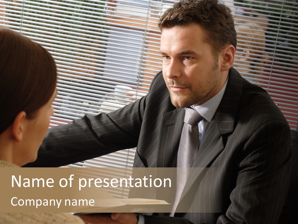 Debate Room Corporation PowerPoint Template