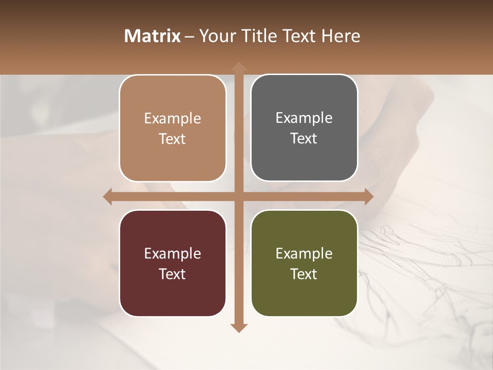 Drawing Pen Manga PowerPoint Template