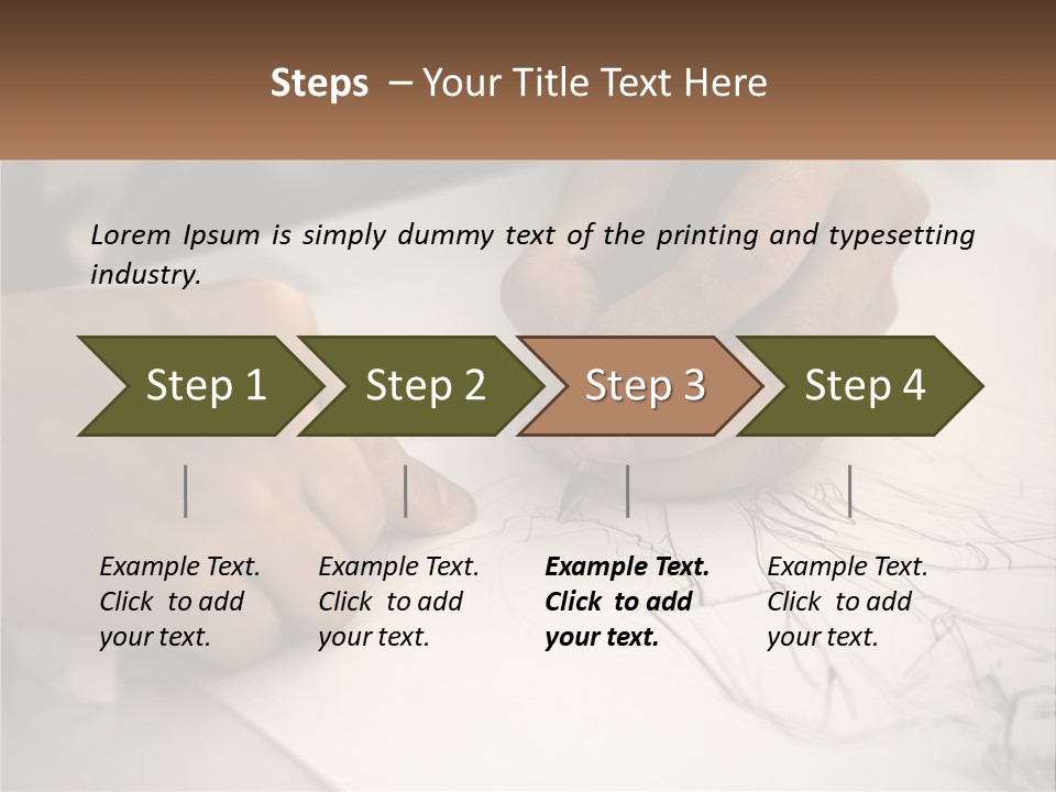 Drawing Pen Manga PowerPoint Template