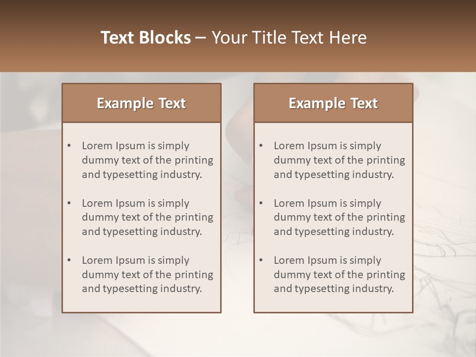 Drawing Pen Manga PowerPoint Template
