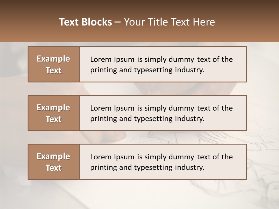 Drawing Pen Manga PowerPoint Template