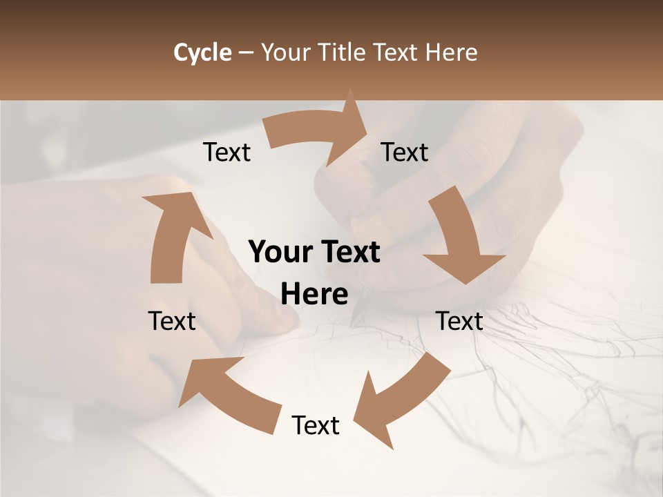 Drawing Pen Manga PowerPoint Template