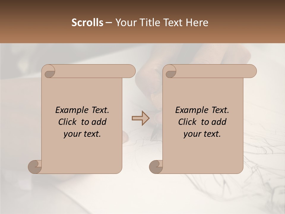 Drawing Pen Manga PowerPoint Template