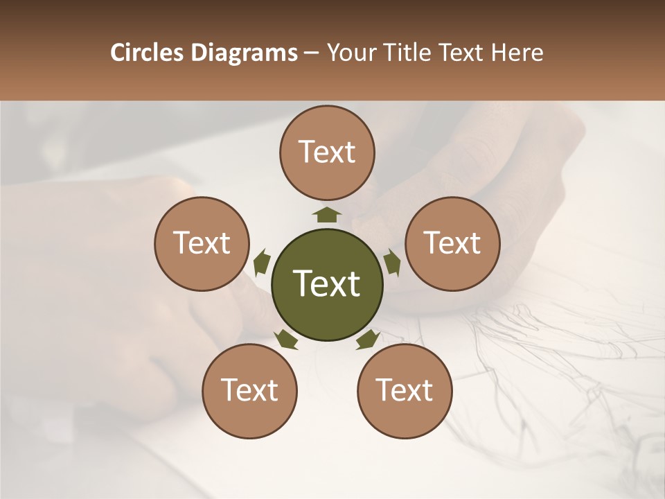 Drawing Pen Manga PowerPoint Template