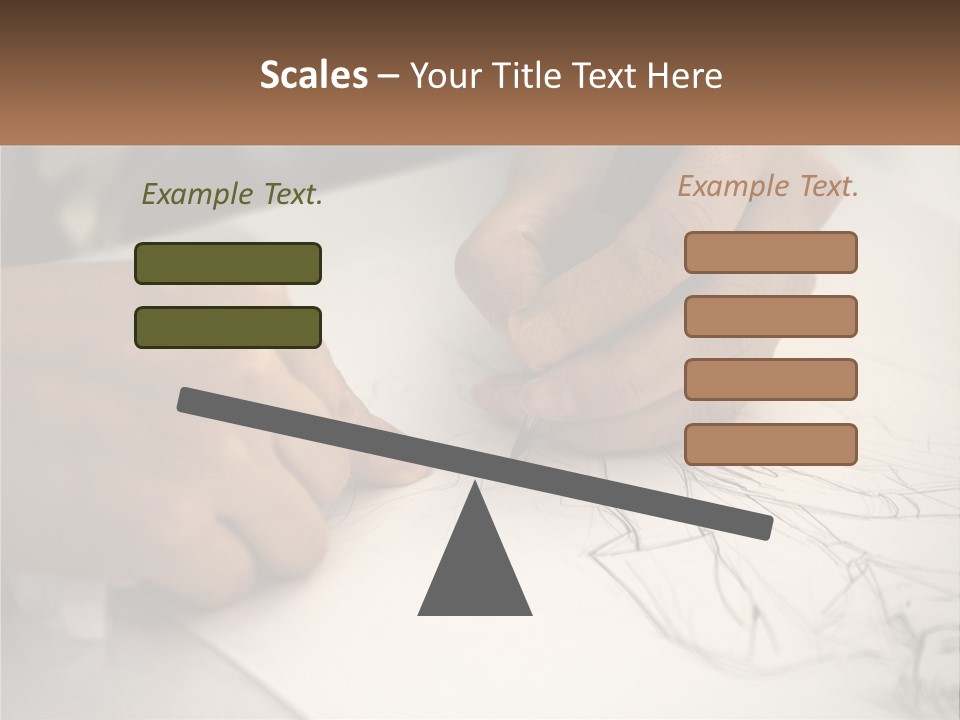 Drawing Pen Manga PowerPoint Template
