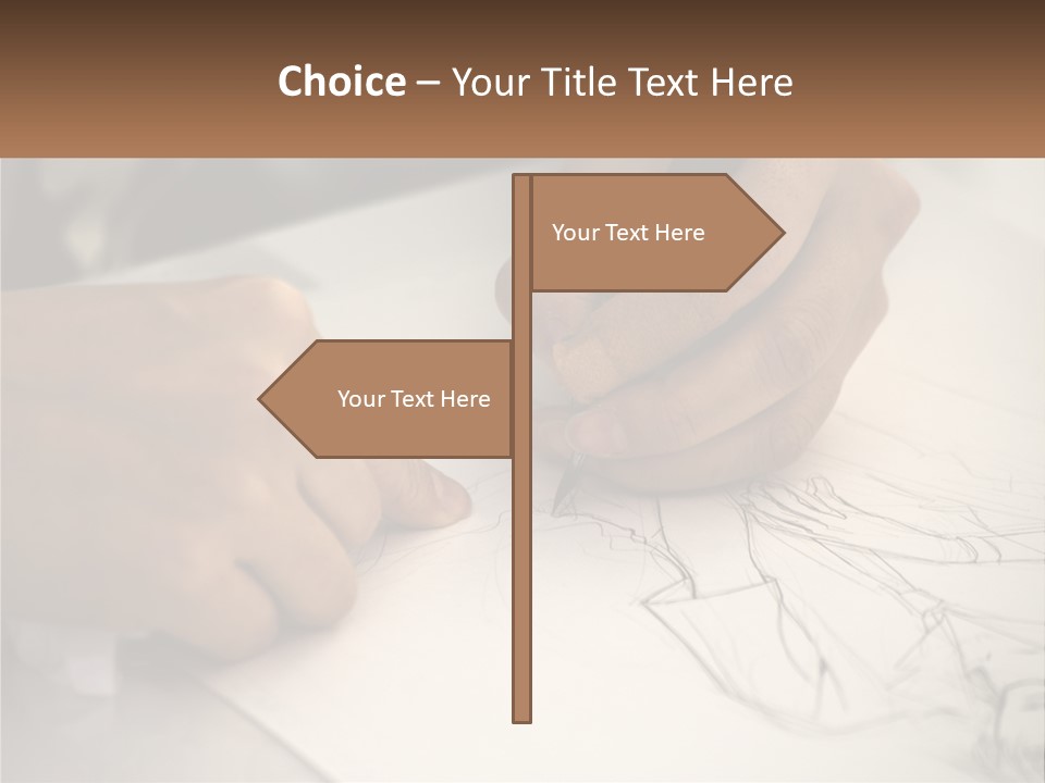 Drawing Pen Manga PowerPoint Template