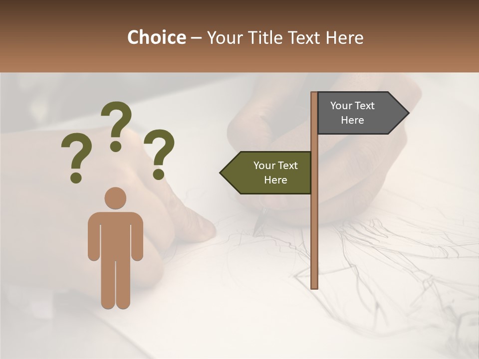 Drawing Pen Manga PowerPoint Template