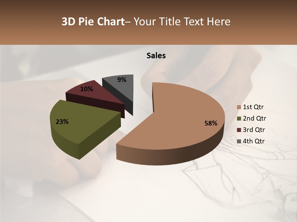 Drawing Pen Manga PowerPoint Template