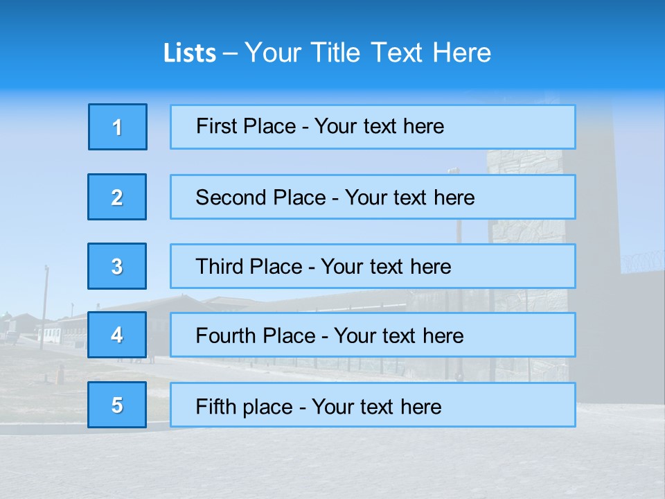 Jail Misery Prison PowerPoint Template