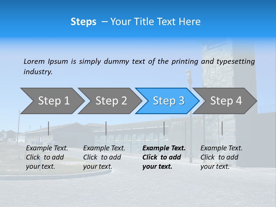 Jail Misery Prison PowerPoint Template