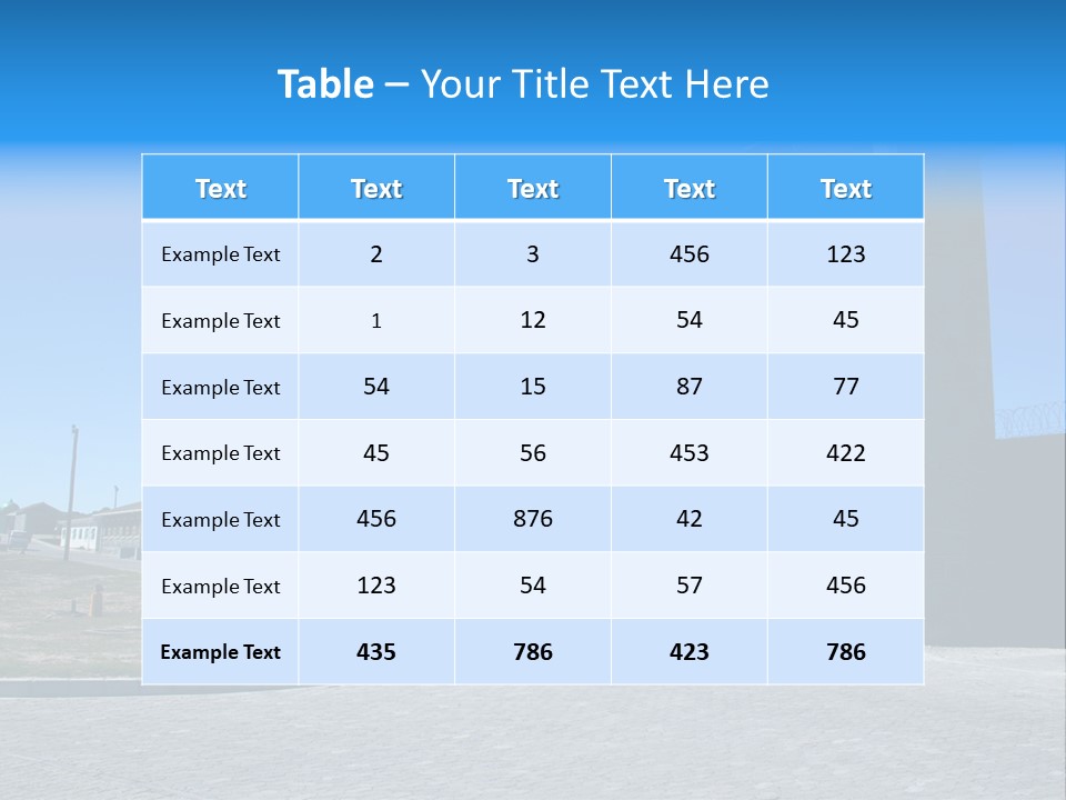 Jail Misery Prison PowerPoint Template