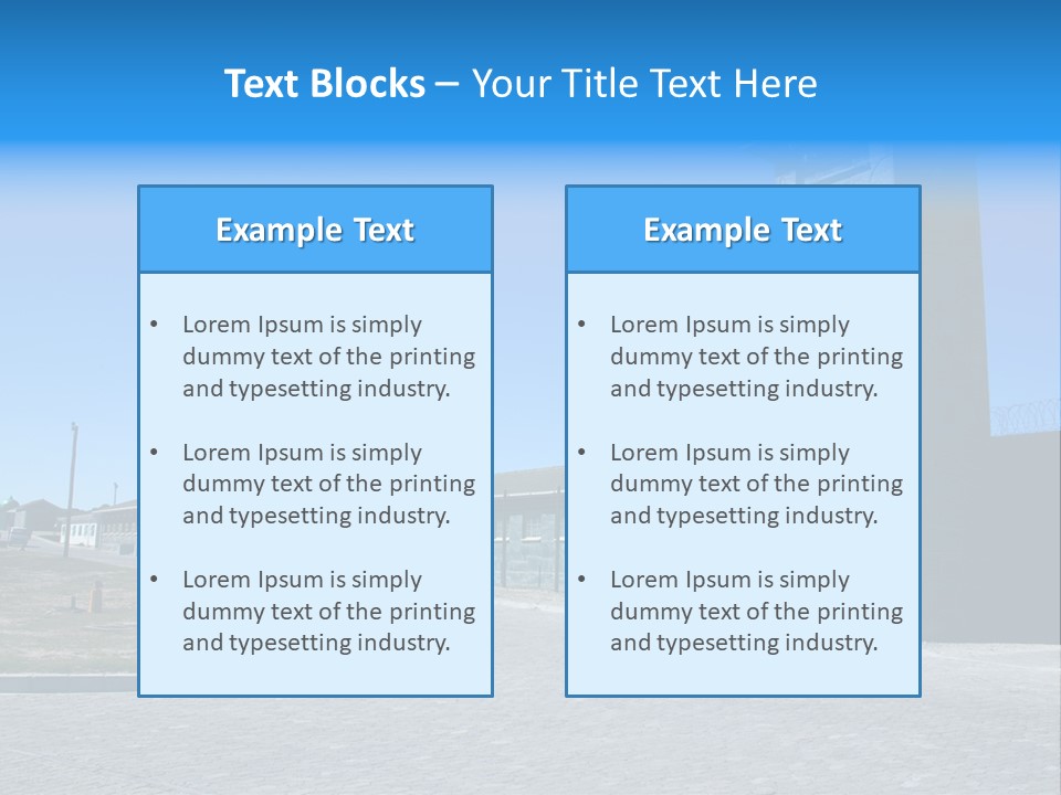 Jail Misery Prison PowerPoint Template