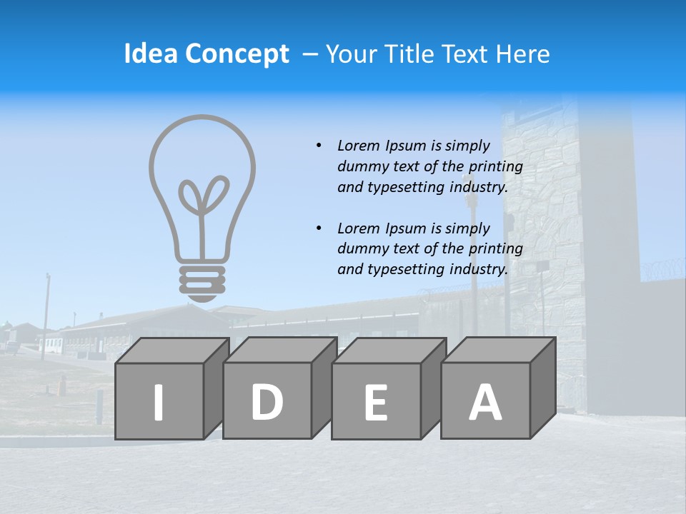 Jail Misery Prison PowerPoint Template