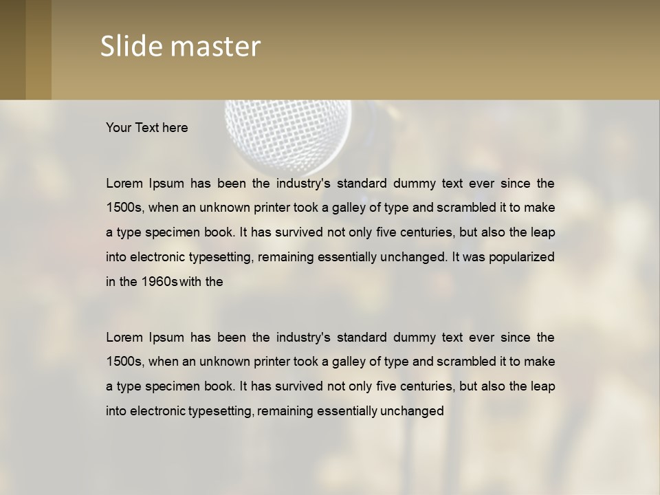 Rock Audio Volume PowerPoint Template