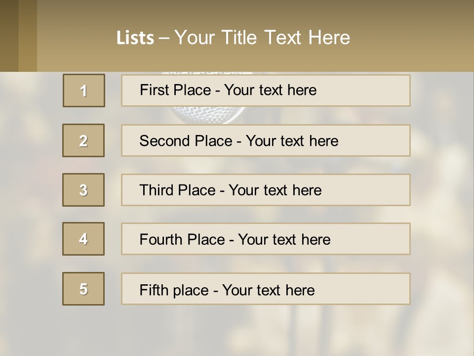 Rock Audio Volume PowerPoint Template