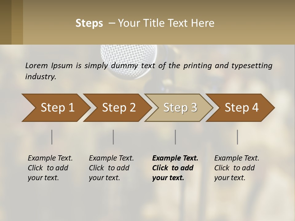 Rock Audio Volume PowerPoint Template