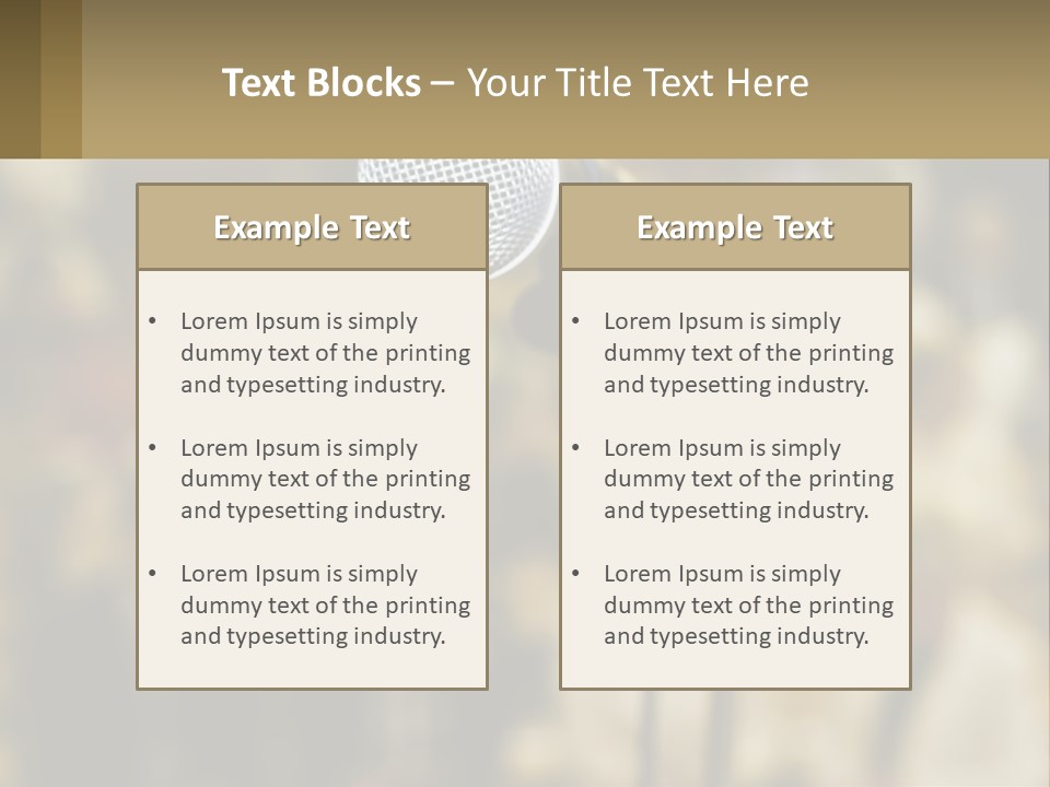 Rock Audio Volume PowerPoint Template