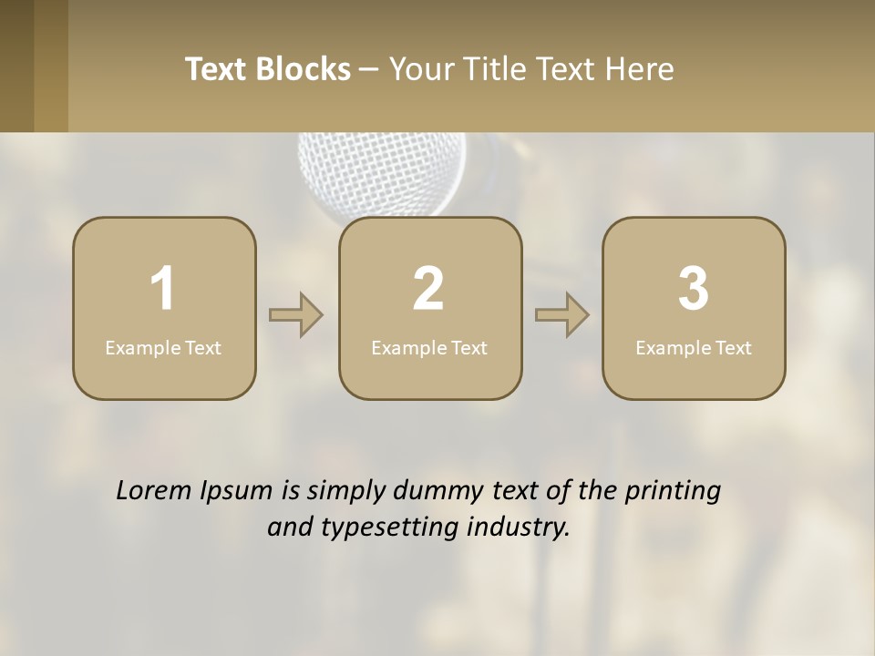 Rock Audio Volume PowerPoint Template
