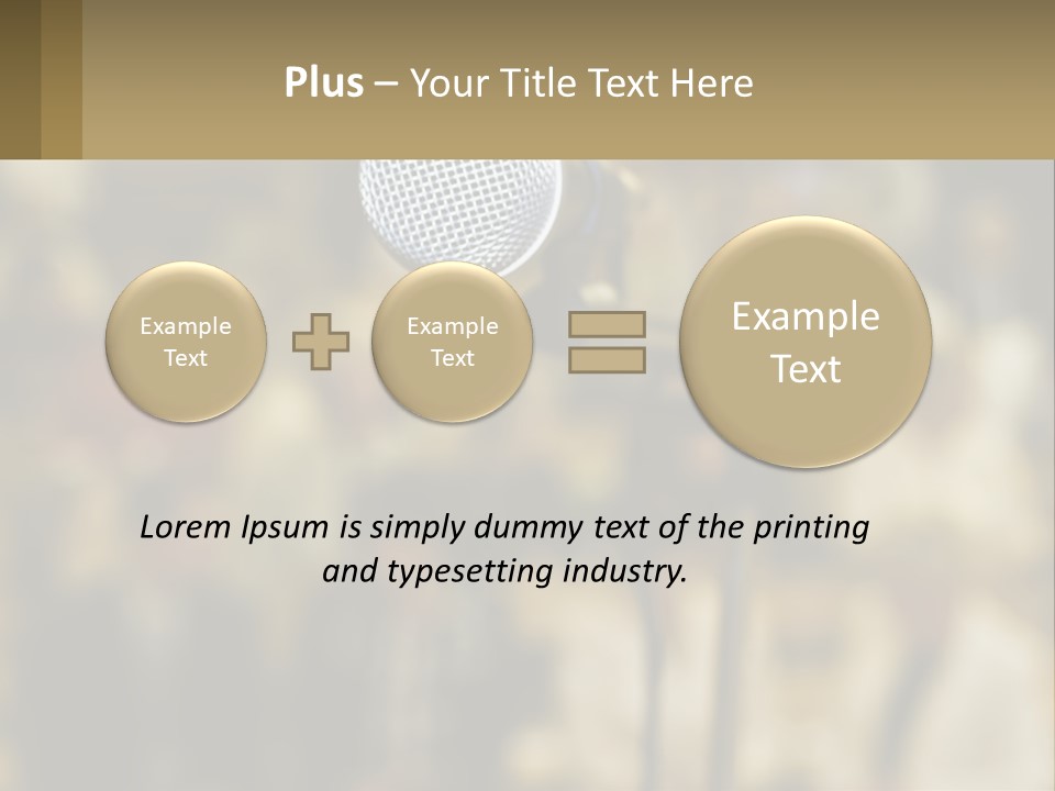 Rock Audio Volume PowerPoint Template