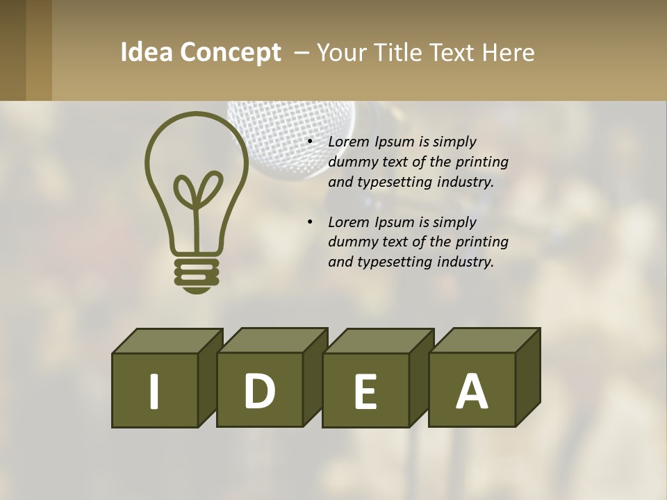 Rock Audio Volume PowerPoint Template