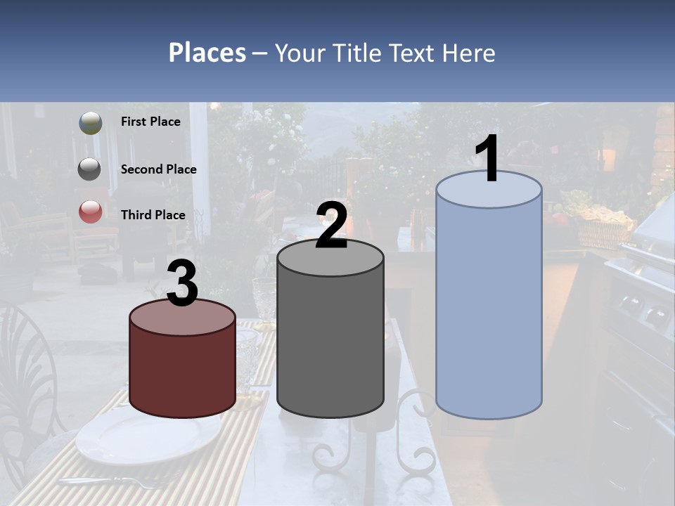 Dinner Real Outside PowerPoint Template