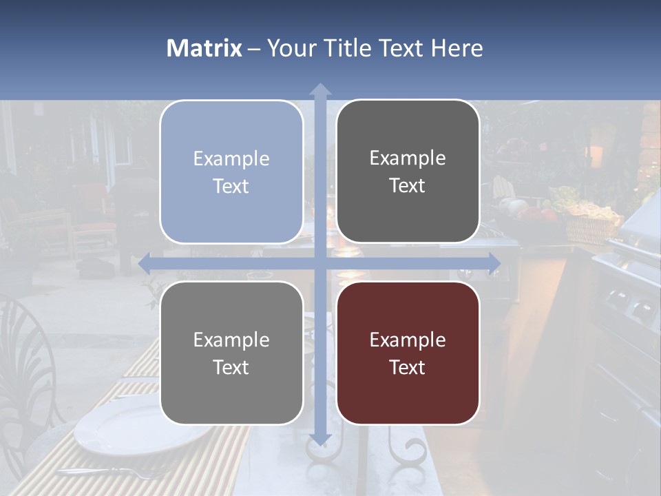 Dinner Real Outside PowerPoint Template