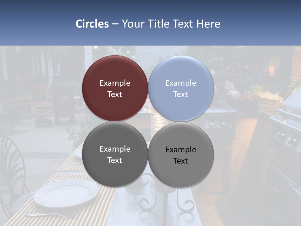 Dinner Real Outside PowerPoint Template