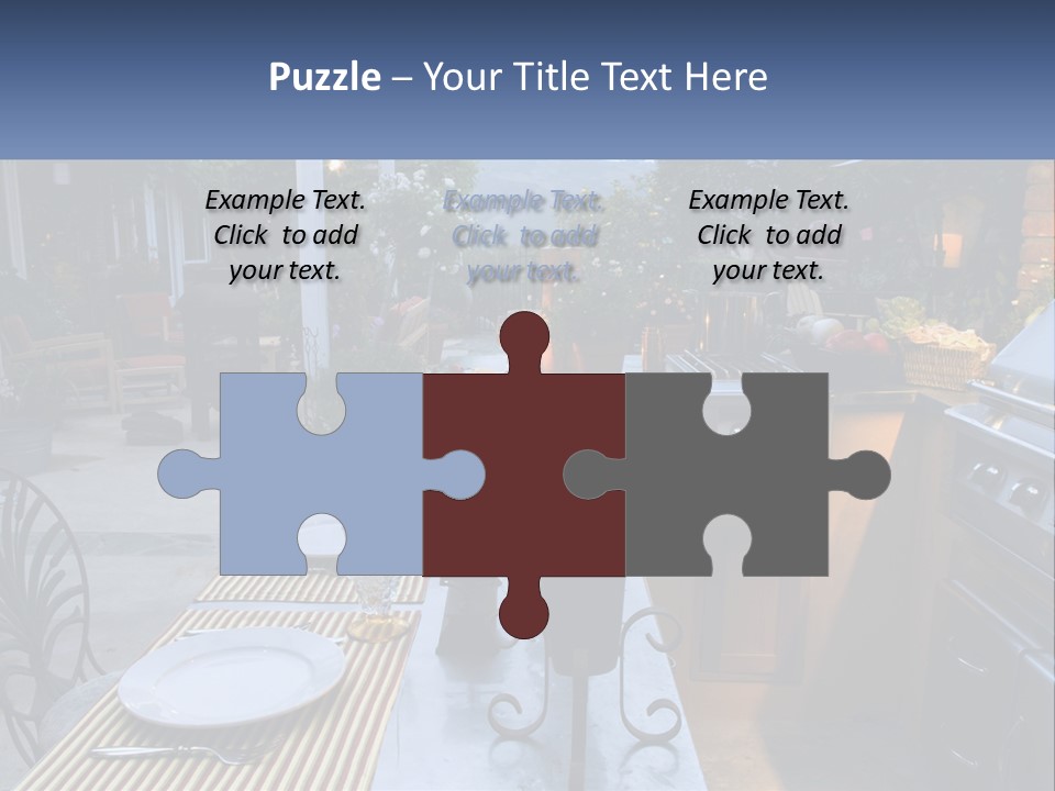 Dinner Real Outside PowerPoint Template