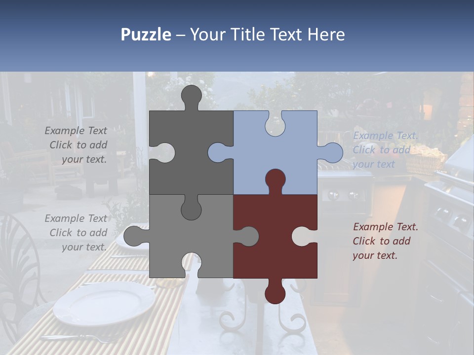 Dinner Real Outside PowerPoint Template