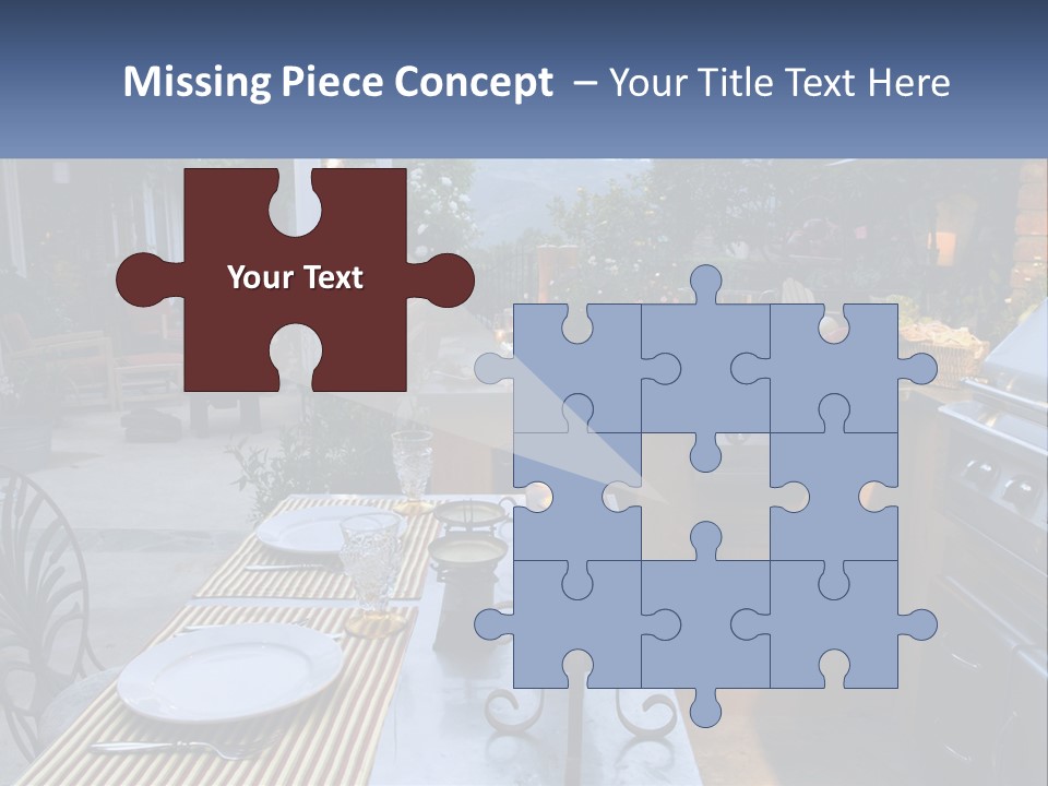 Dinner Real Outside PowerPoint Template