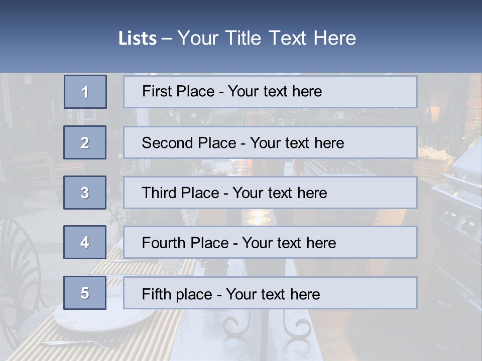 Dinner Real Outside PowerPoint Template
