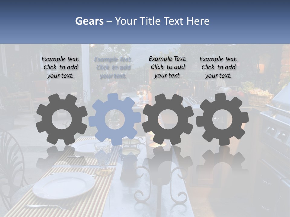 Dinner Real Outside PowerPoint Template