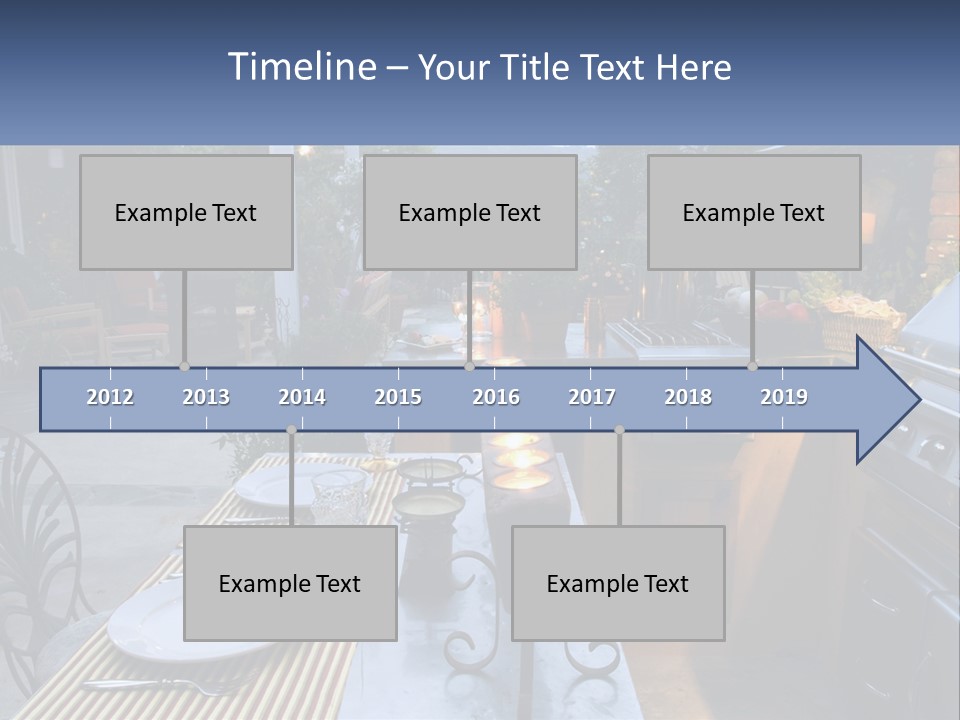 Dinner Real Outside PowerPoint Template